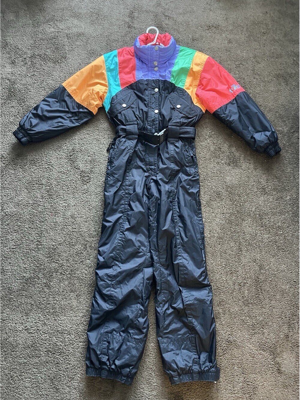 Vtg 80’s/90’s Killy One Piece Ski Suit Retro Colorblock Neon Snowsuit Women’s 10